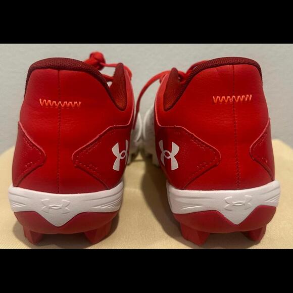 Under Armour Leadoff Low RM Red and White Baseball Cleats Men's Size 11 - Picture 5 of 6